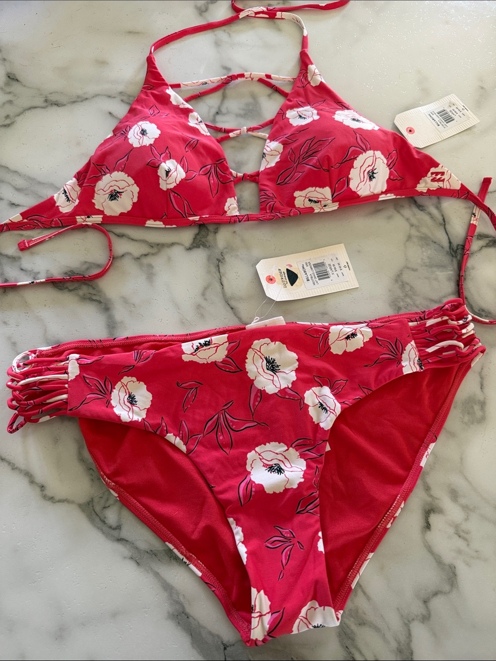 Billabong Strappy Bikini Set L Top / XL Bottom
